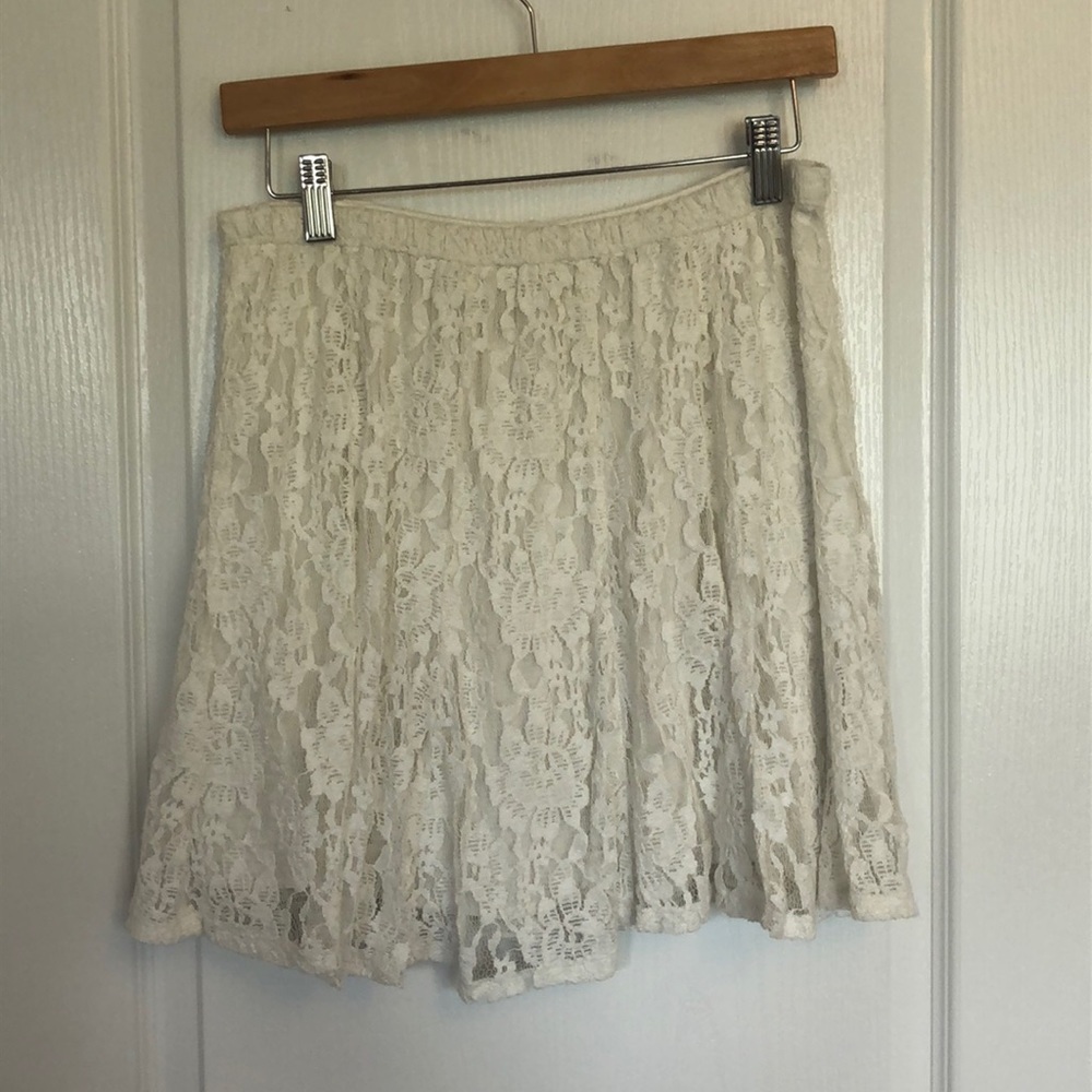 Hollister Lace Floral design Skirt